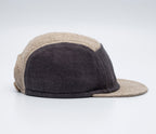 Handcrafted linen 5-panel cap