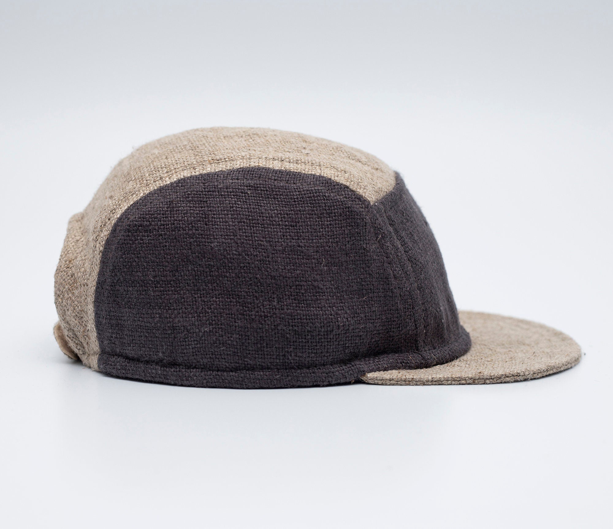 Handcrafted linen 5-panel cap