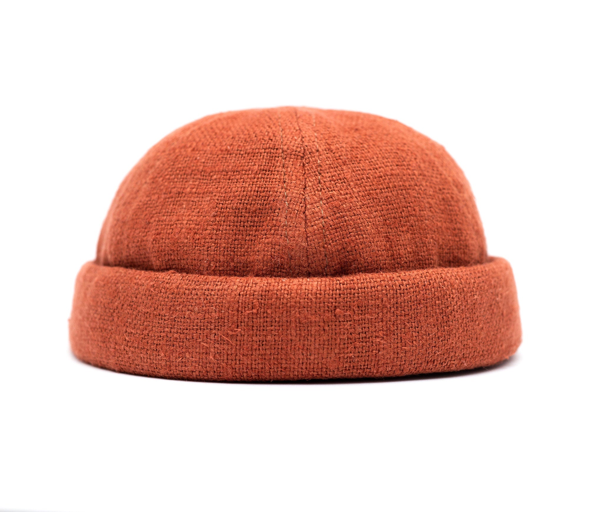 Handcrafted linen docker cap