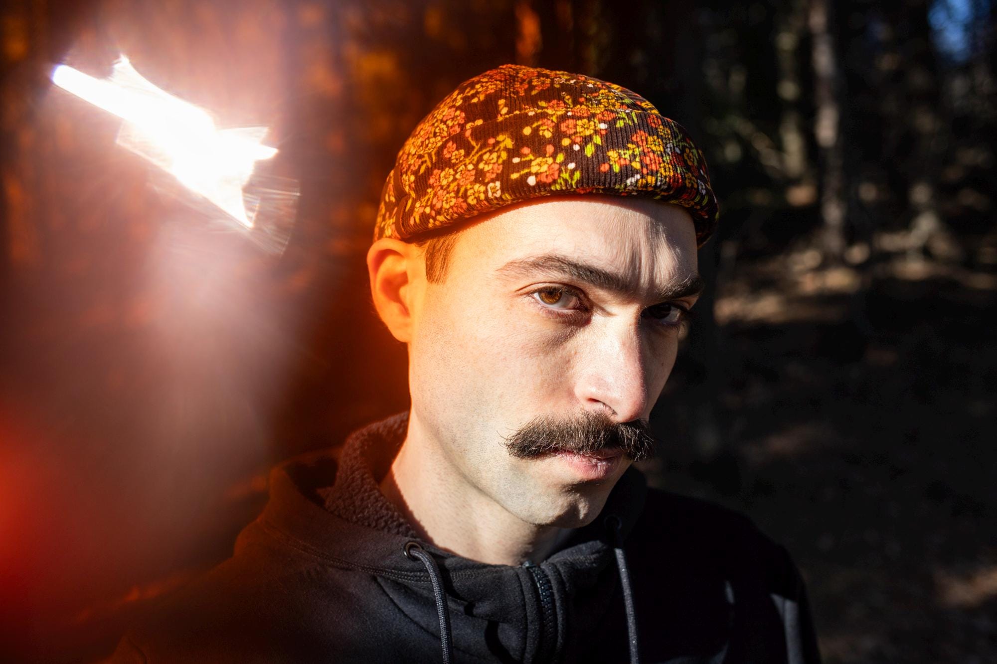 Vintage Style Corduroy Docker Cap with pencil holder