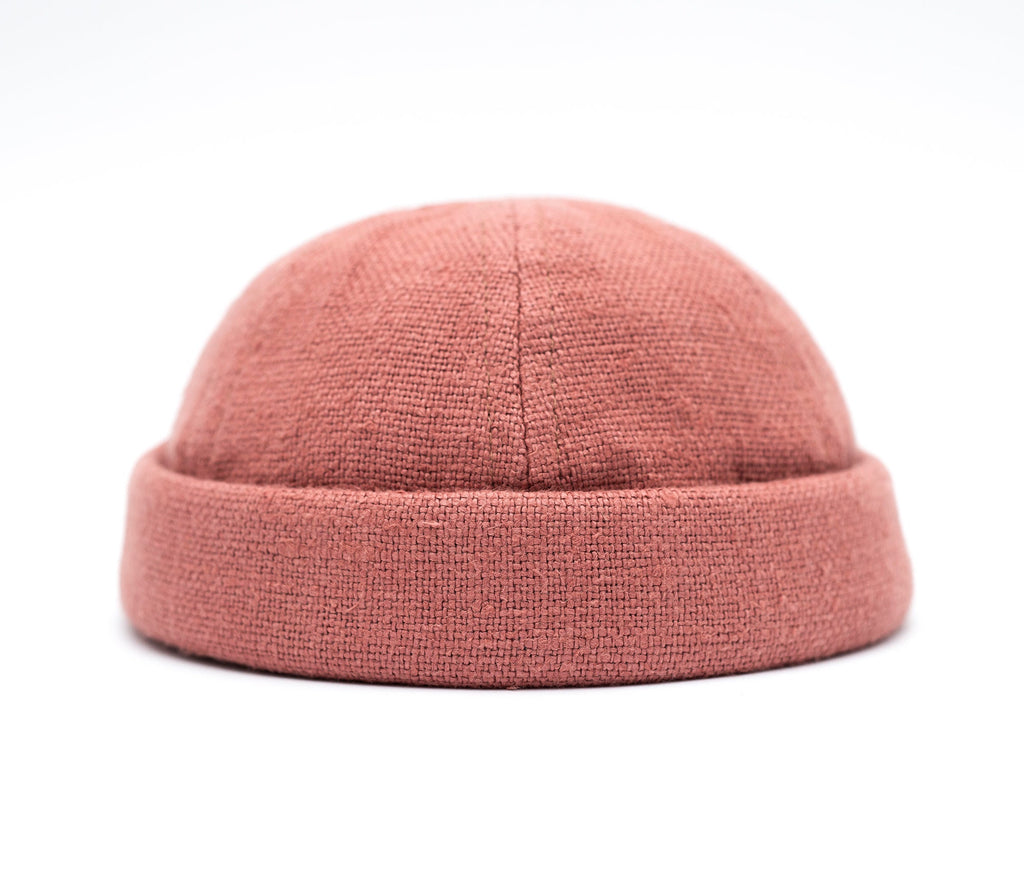 Handcrafted linen docker cap