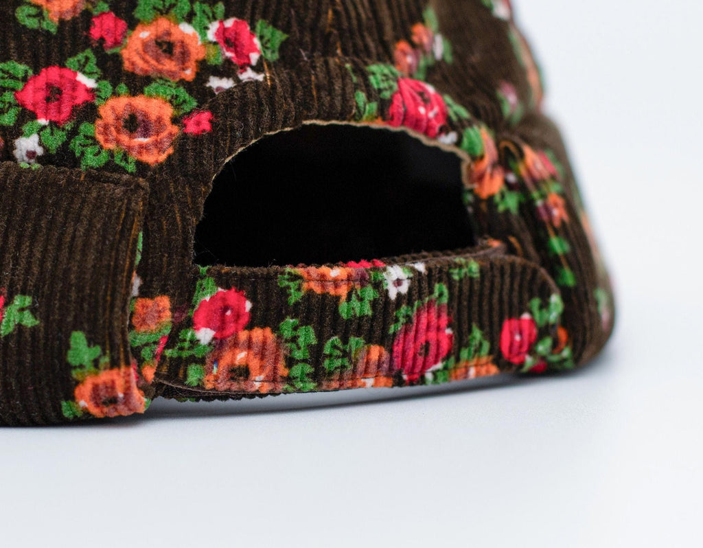 Vintage Style Corduroy Docker Cap with pencil holder