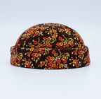 Vintage Style Corduroy Docker Cap with pencil holder