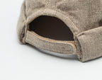 Handcrafted linen docker cap