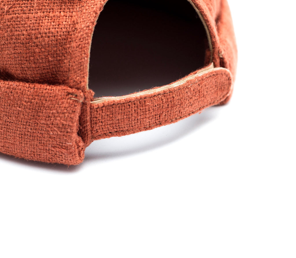Handcrafted linen docker cap