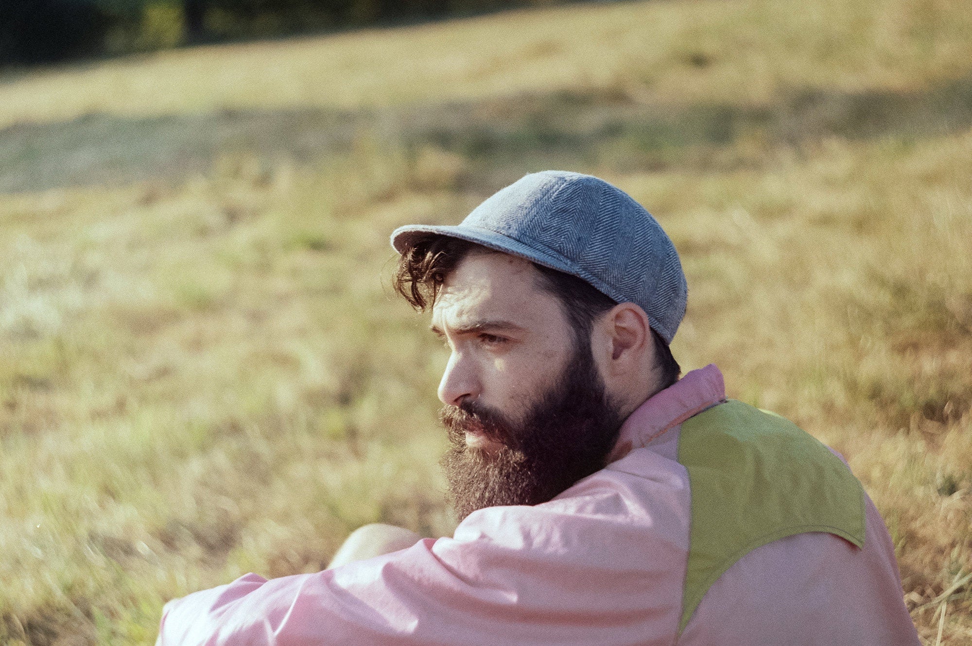 Handcrafted linen 5-panel cap