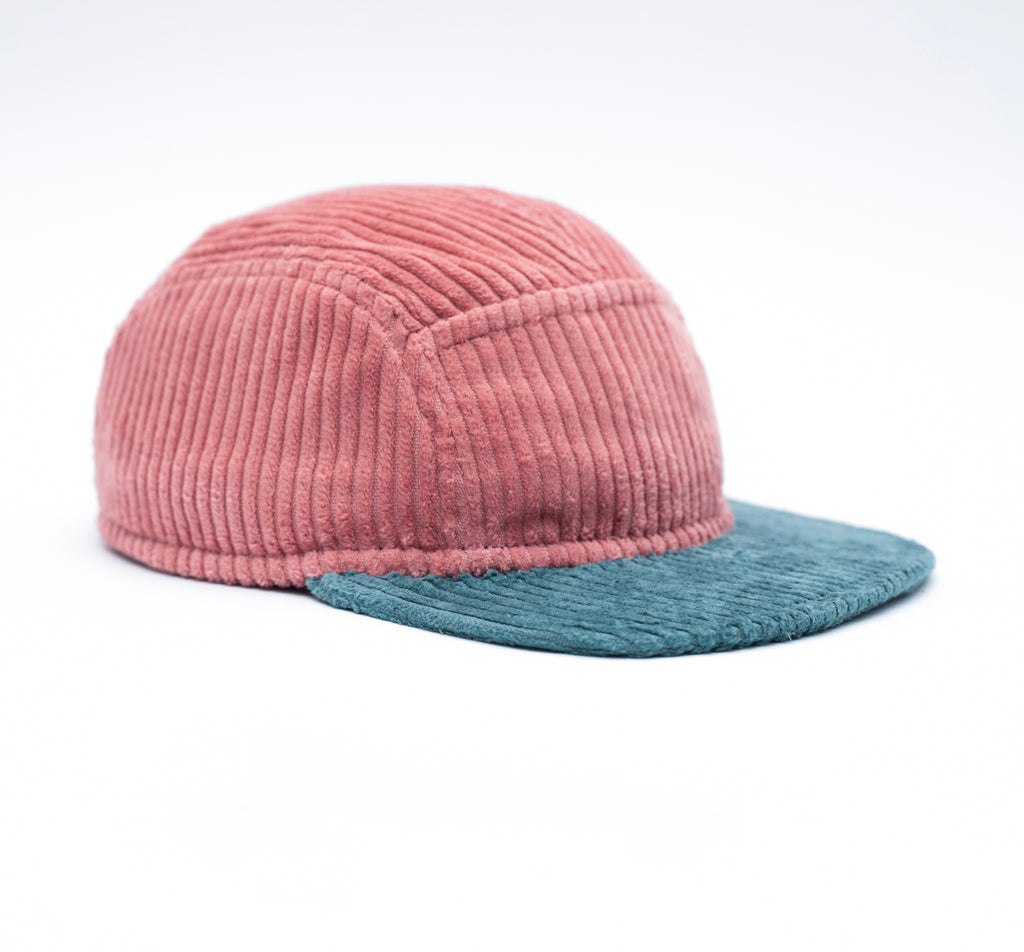 Handcrafted 5-panel cap with soft brim