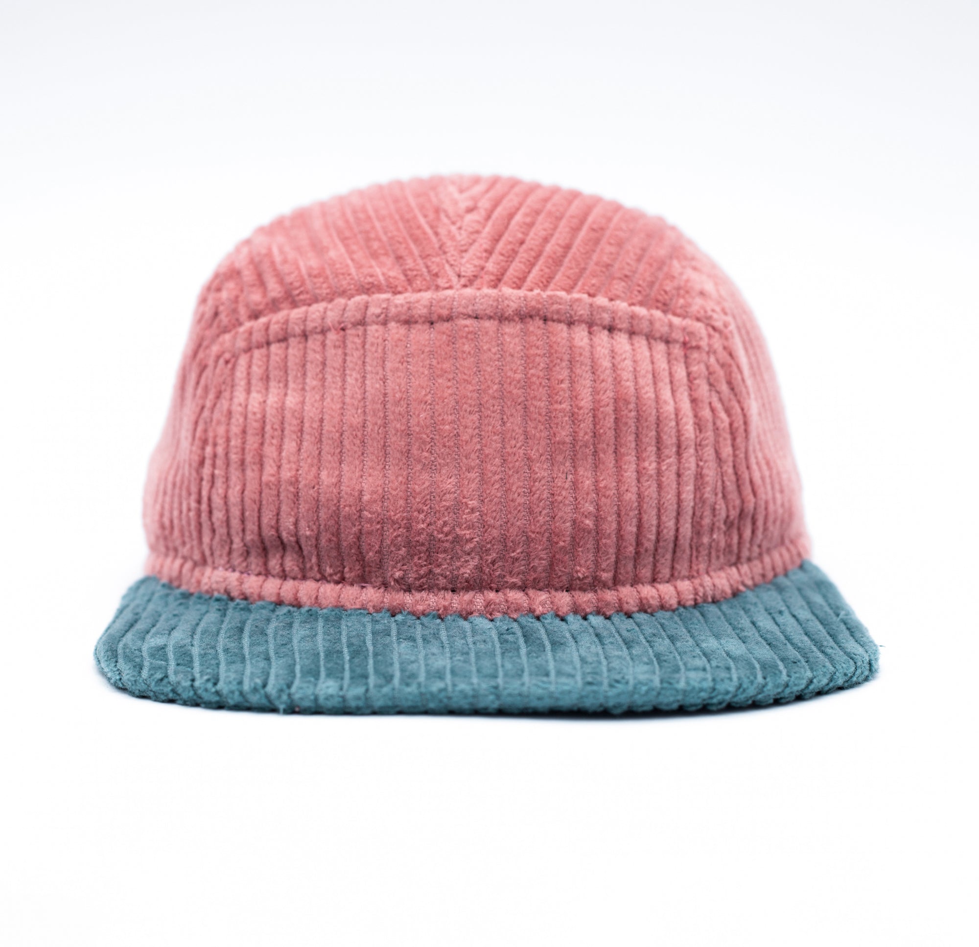 Handcrafted 5-panel cap with soft brim