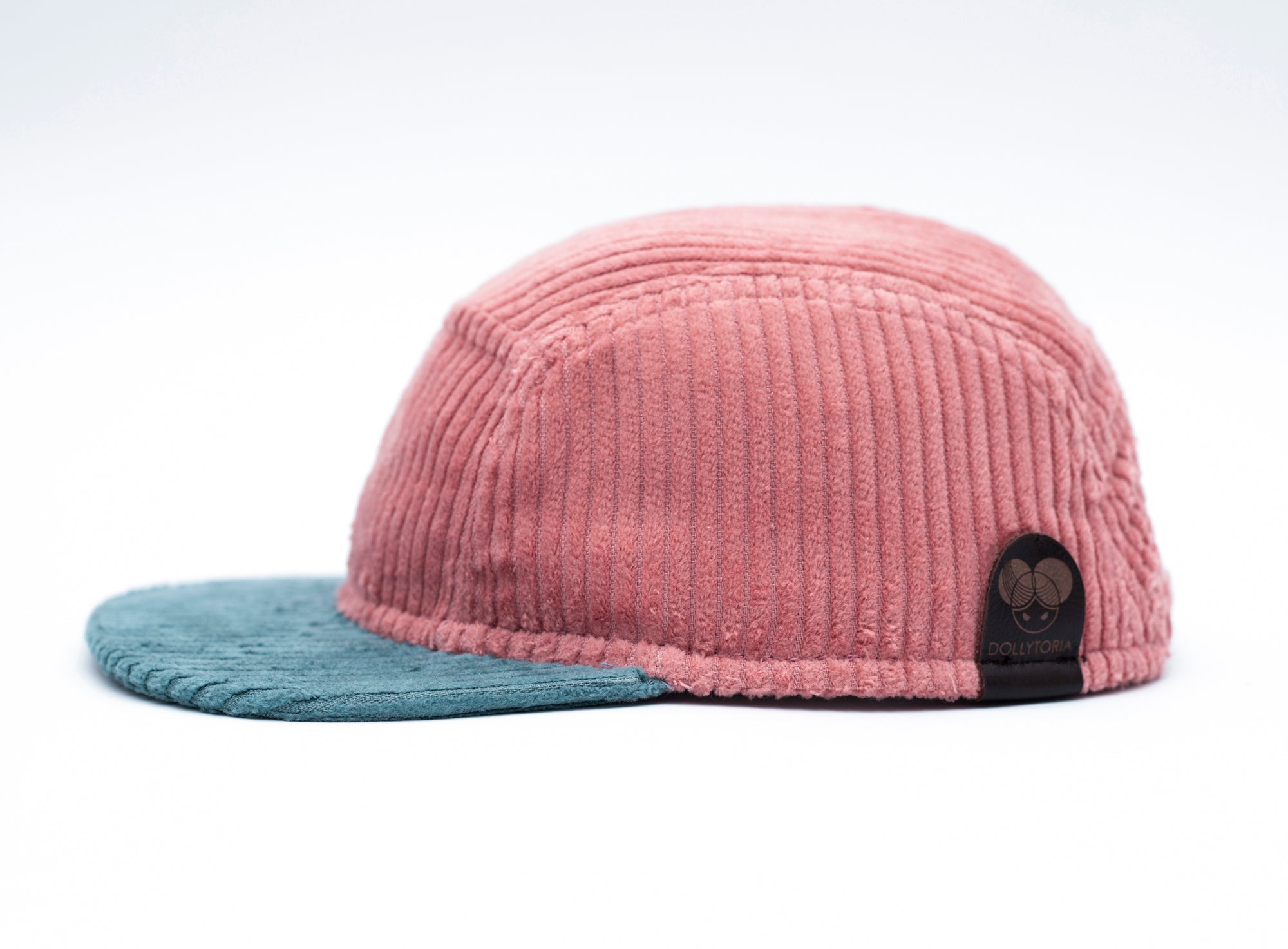 Handcrafted 5-panel cap with soft brim