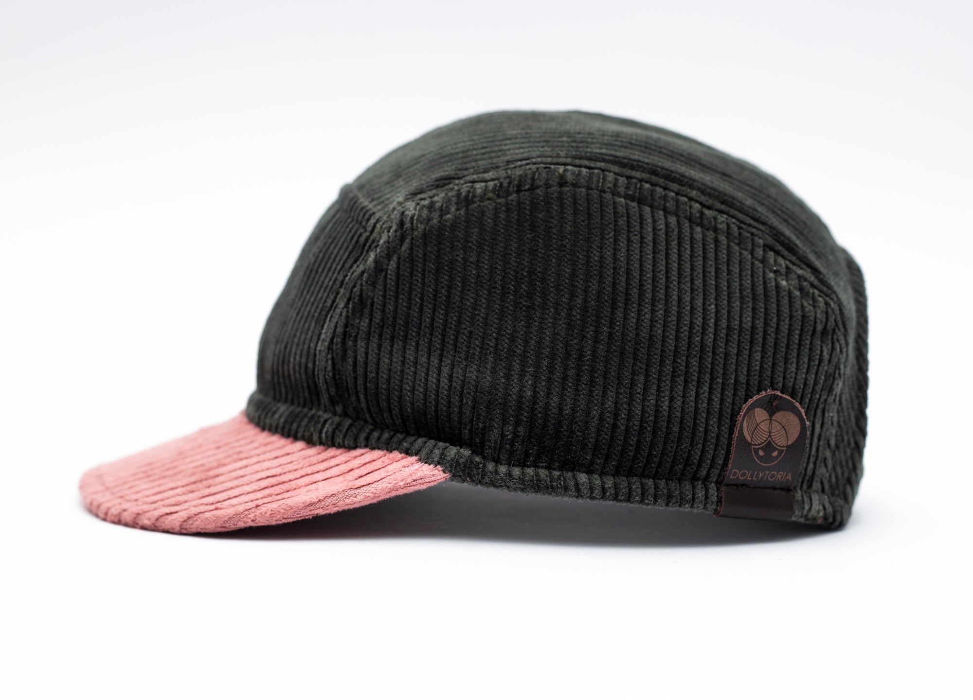 Handcrafted 5-panel cap with soft brim