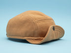 Handcrafted 5 Panel cap with soft, flip up brim