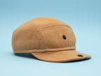 Handcrafted 5 Panel cap with soft, flip up brim