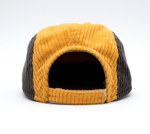 Handcrafted 5 panel cap with short and soft brim