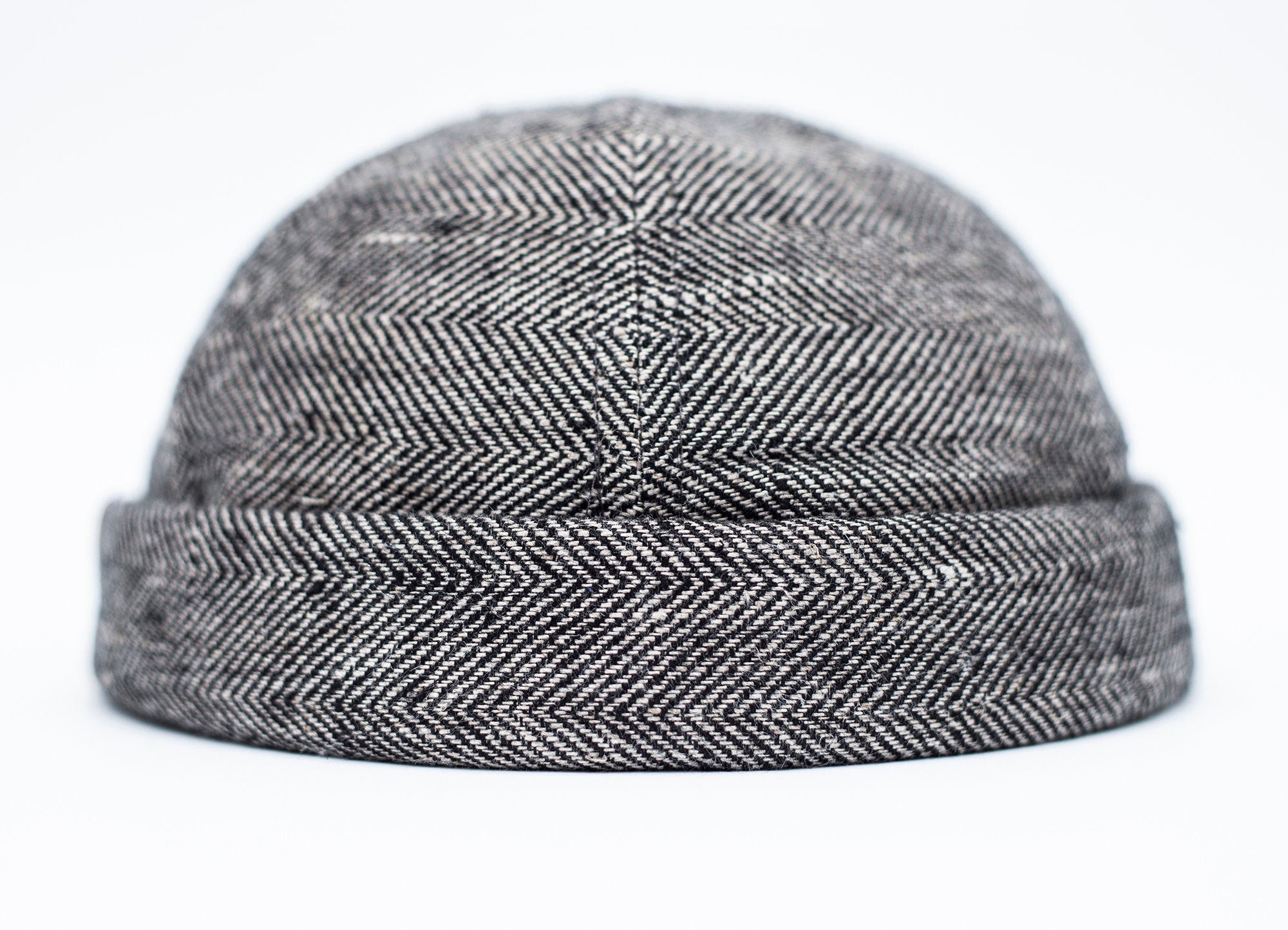 Handcrafted linen docker cap with pencil holder