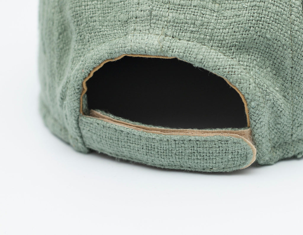 Handcrafted linen 5-panel cap