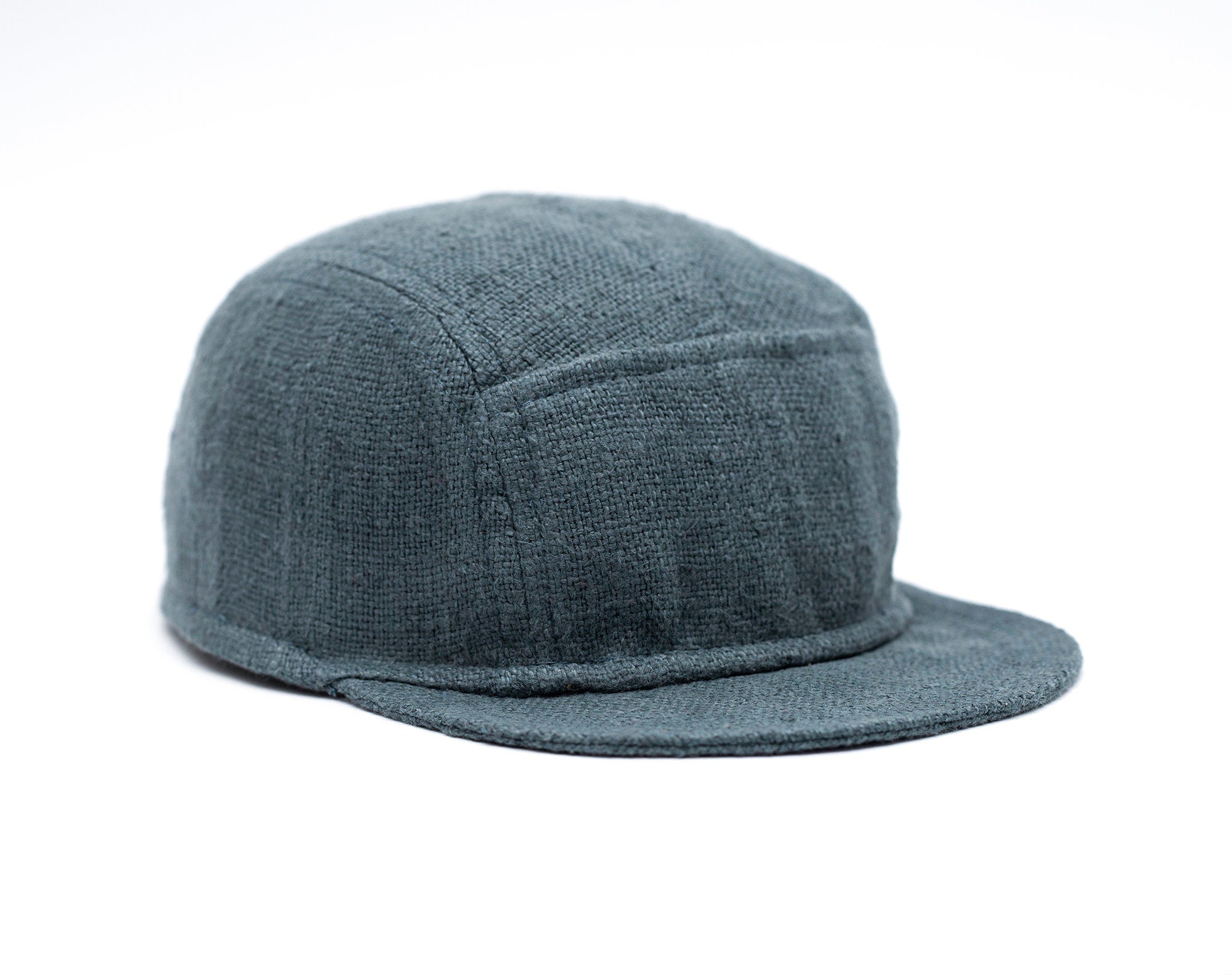 Handcrafted linen 5-panel cap