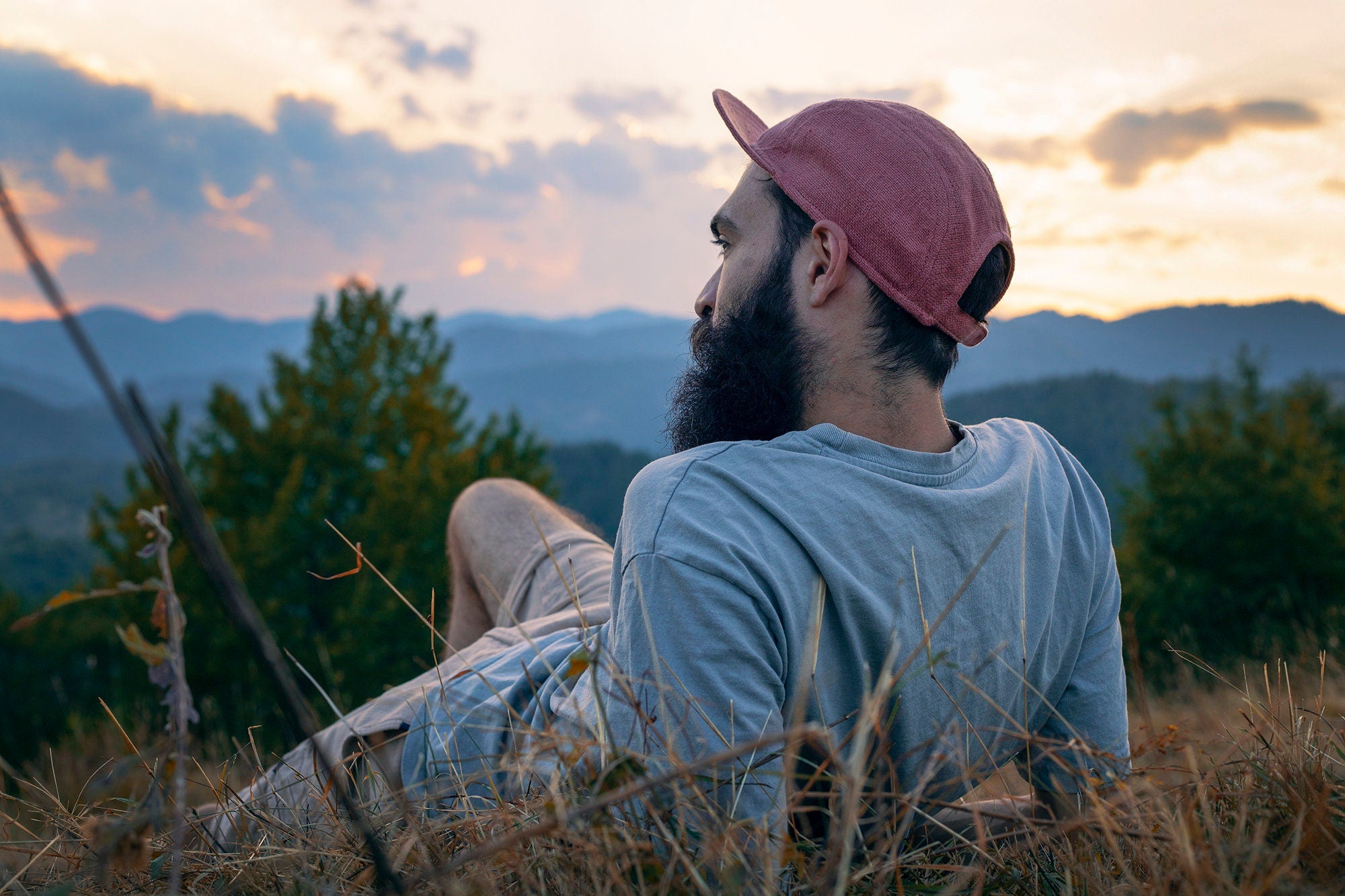 Handcrafted linen 5-panel cap