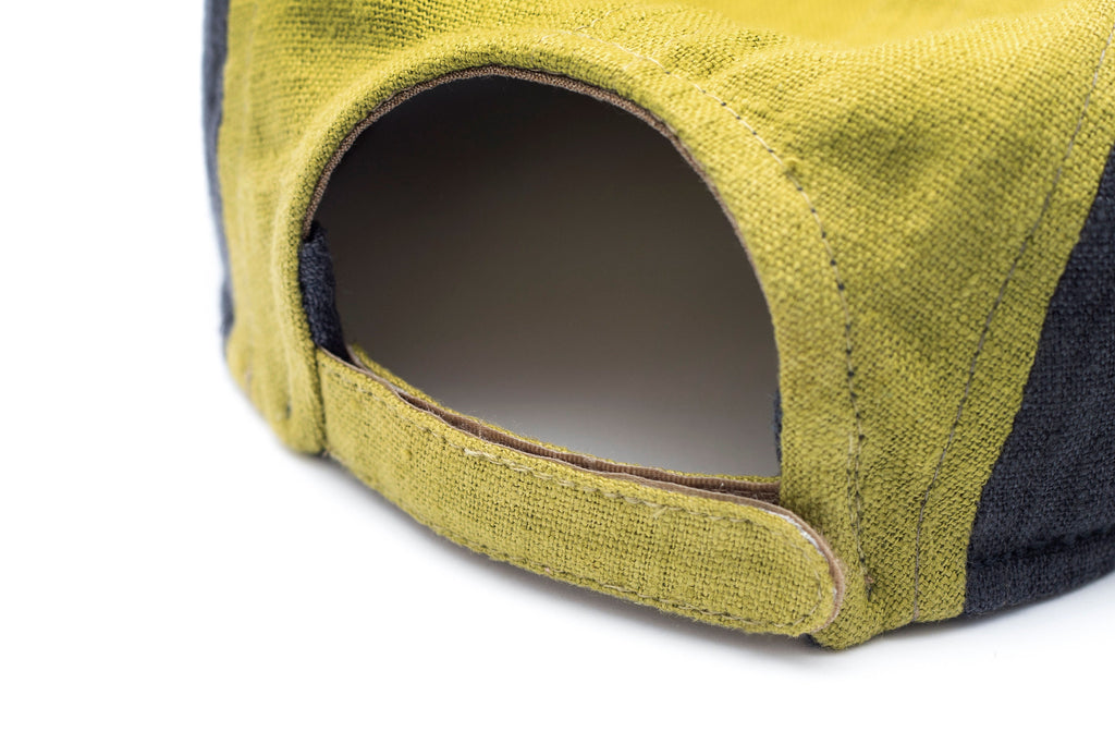 Handcrafted linen 5-panel cap