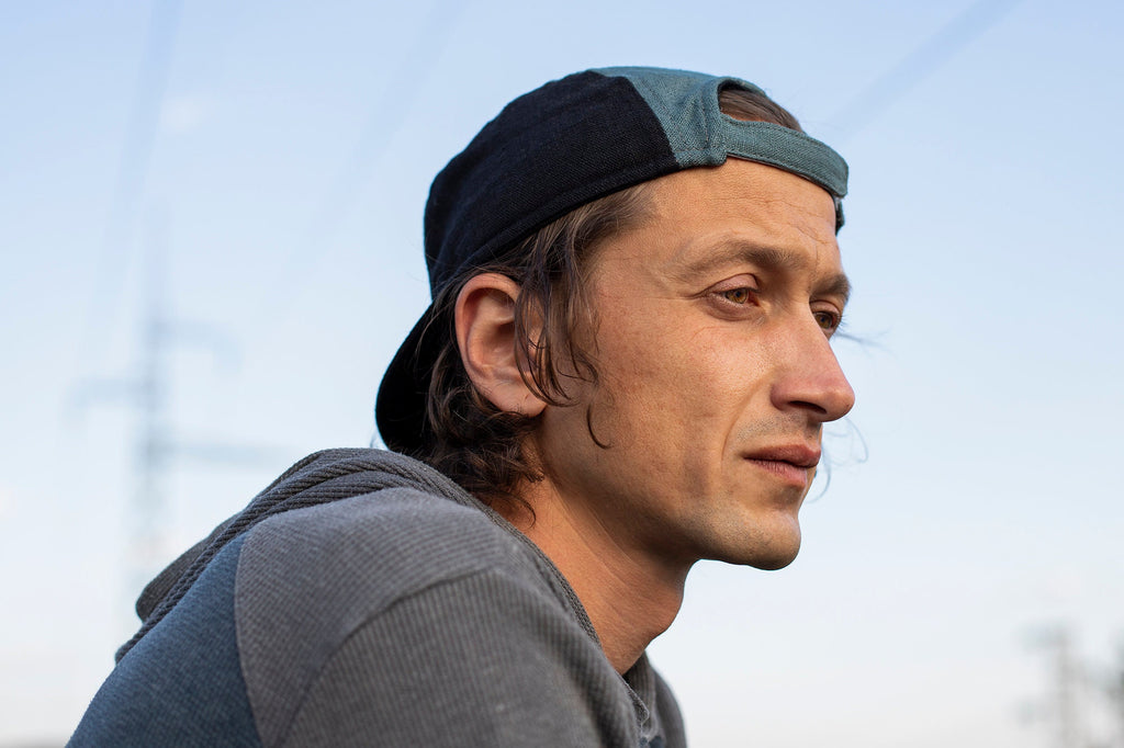 Handcrafted linen 5-panel cap