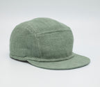 Handcrafted linen 5-panel cap