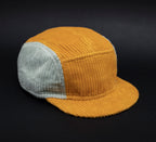Handcrafted 5 panel cap with short and soft brim