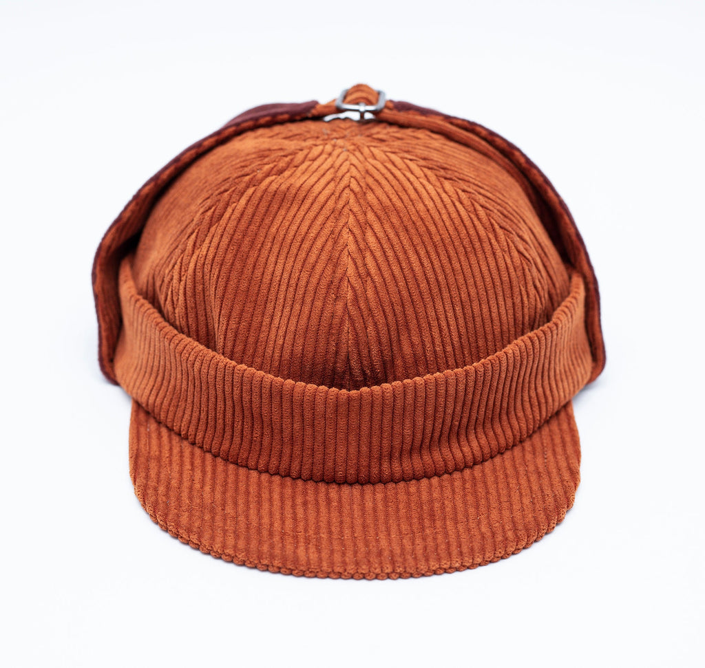 Handcrafted Corduroy Docker hat with Earflaps