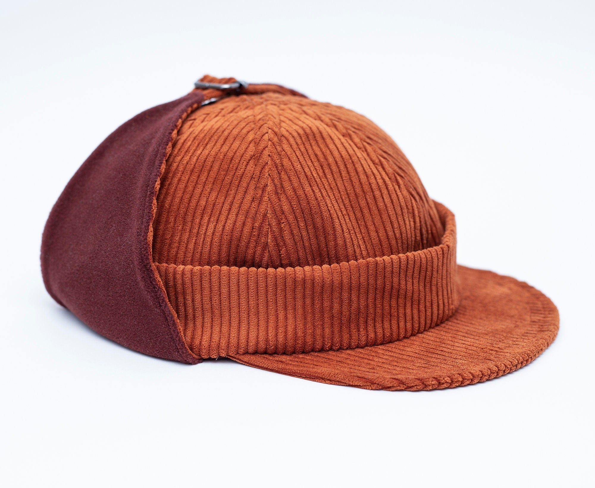 Handcrafted Corduroy Docker hat with Earflaps