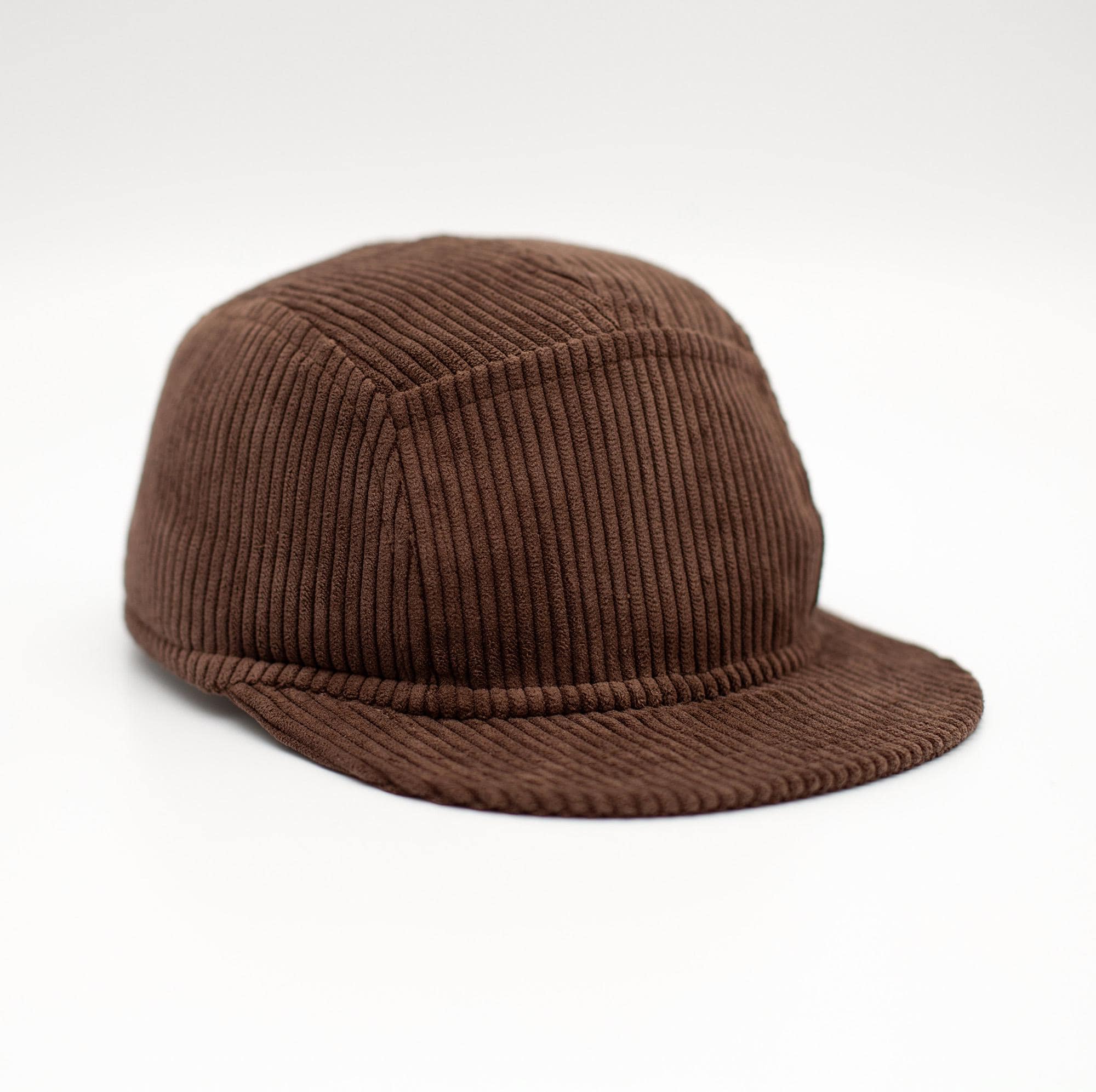 Handcrafted 5 panel cap with short and soft brim