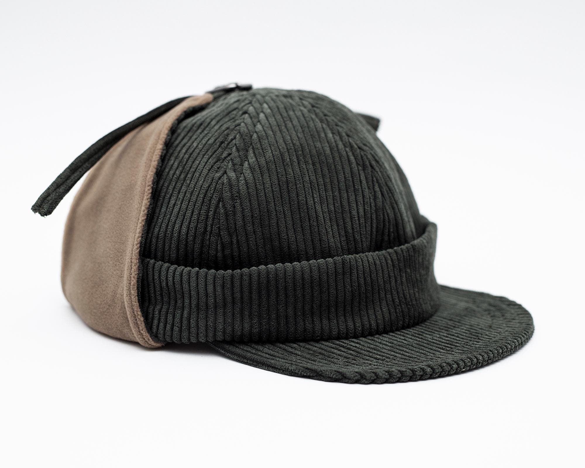 Handcrafted Corduroy Docker hat with Earflaps