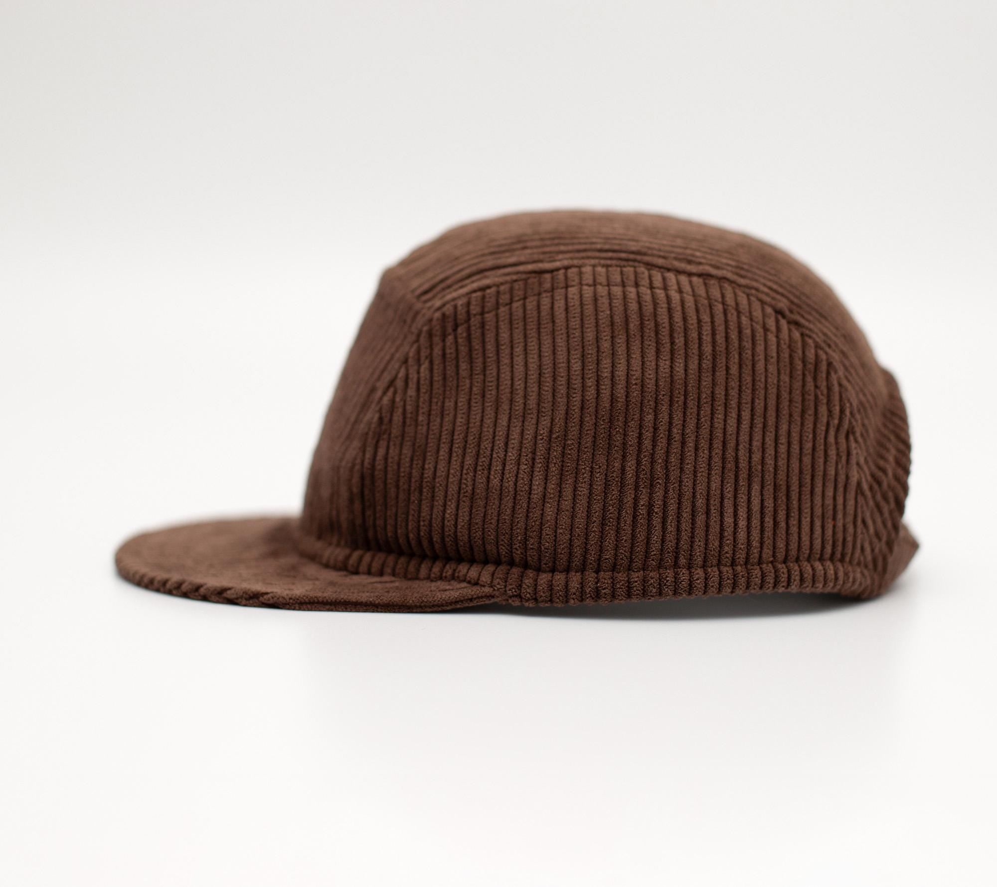 Handcrafted 5 panel cap with short and soft brim