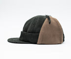 Handcrafted Corduroy Docker hat with Earflaps