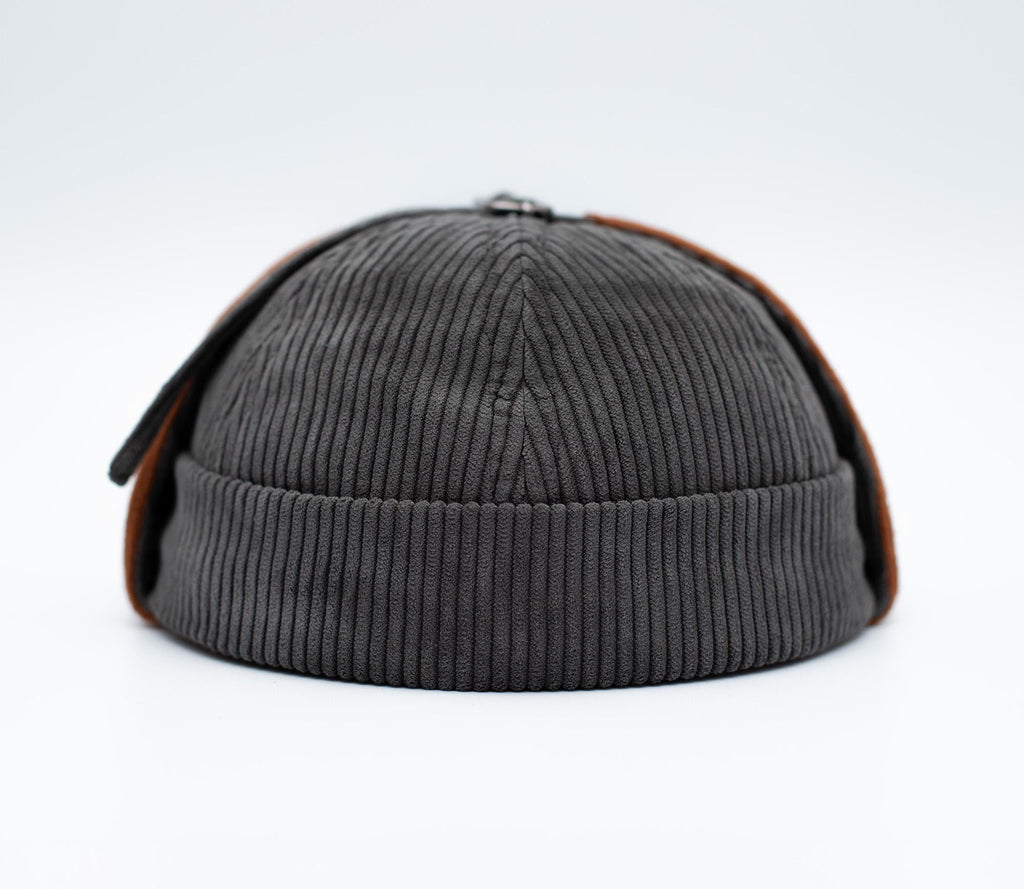 Handcrafted Corduroy Docker hat with Earflaps