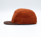 Handcrafted 5 panel cap with short and soft brim