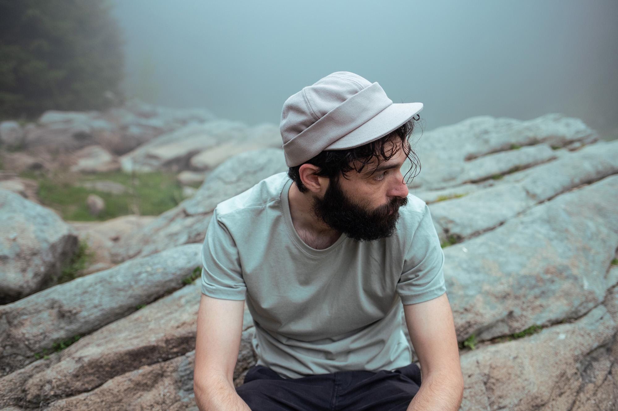 Handcrafted Docker cap with visor